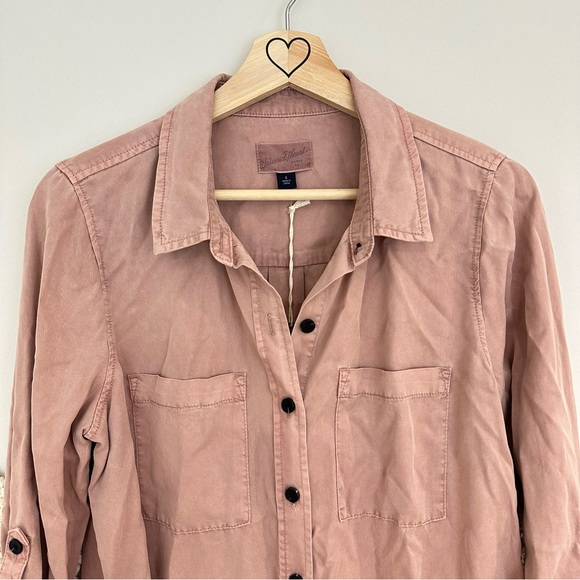 NWT Universal Thread Pink Button Down Shirt - Picture 6 of 9